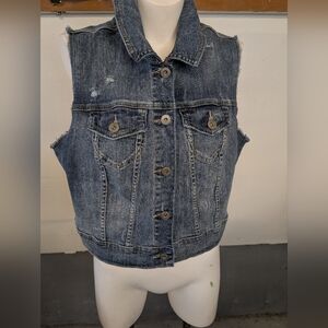 Torrid Denim Vest Sleeveless Torrid Size 2